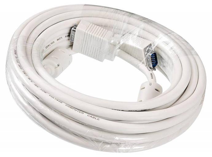 Кабель Buro CAB016S-10M VGA (m) VGA (m) 10м феррит.кольца серый фото 2