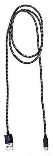 Кабель Buro Braided BHP RET MICUSB-BR USB (m)-micro USB (m) 1м черный фото 2