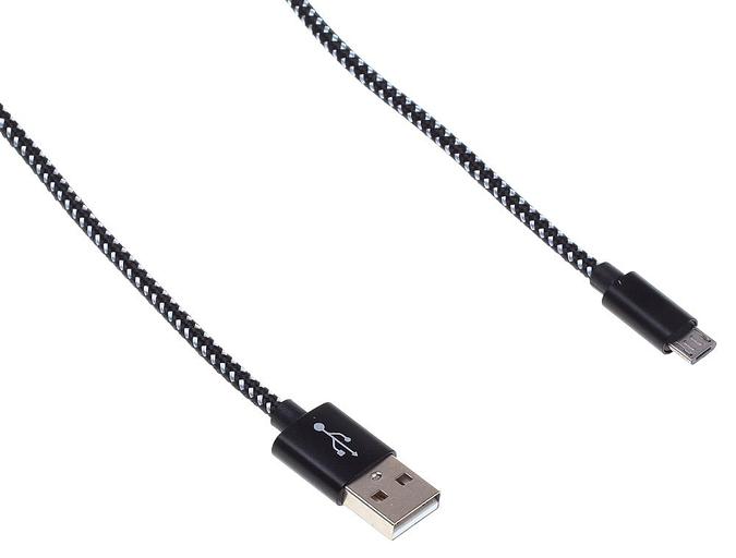 Кабель Buro Braided BHP RET MICUSB-BR USB (m)-micro USB (m) 1м черный фото 3