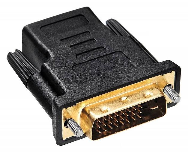 Переходник Buro HDMI-19FDVID-M_ADPT HDMI (f) DVI-D (m) черный фото 1