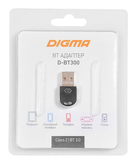 Адаптер USB Digma D-BT300 Bluetooth 3.0+EDR class 2 10м черный фото 2