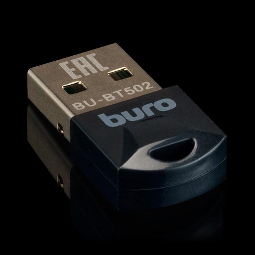 Адаптер USB Buro BU-BT502 Bluetooth 5.0+EDR class 1.5 20м черный фото 1