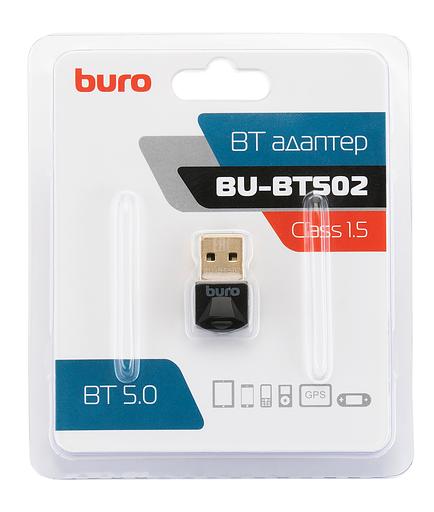 Адаптер USB Buro BU-BT502 Bluetooth 5.0+EDR class 1.5 20м черный фото 2