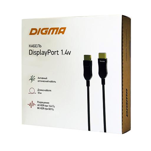 Кабель аудио-видео Digma 1.4v AOC DisplayPort (m)/DisplayPort (m) 10м. Позолоченные контакты черный (BHP DP 1.4-10) фото 3