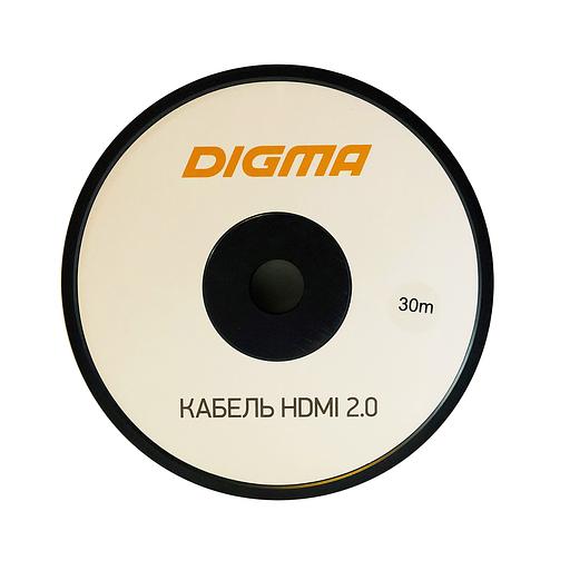 Кабель аудио-видео Digma HDMI 2.0 AOC HDMI (m)/HDMI (m) 30м. Позолоченные контакты черный (BHP AOC 2.0-30) фото 3