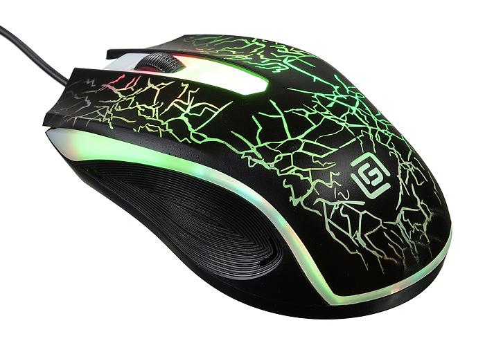 Мышь Оклик 395M SHADOW черный оптическая (1000dpi) USB (3but) фото 4