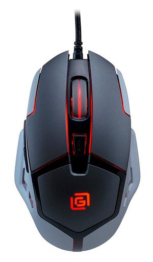 Мышь Оклик 915G HELLWISH V2 черный/серый оптическая (2400dpi) USB (6but) фото 2