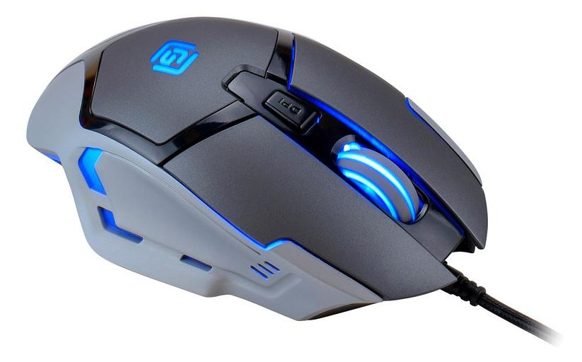 Мышь Оклик 915G HELLWISH V2 черный/серый оптическая (2400dpi) USB (6but) фото 7