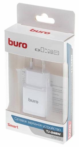 Сетевое зар./устр. Buro TJ-248W QC 3.0 2.4A QC универсальное белый (TJ-248W) фото 6