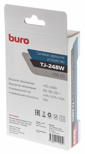 Сетевое зар./устр. Buro TJ-248W QC 3.0 2.4A QC универсальное белый (TJ-248W) фото 7