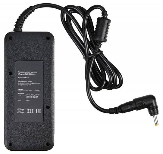 Блок питания Buro BUM-0065A90 автоматический 90W 12V-20V 11-connectors 5A 1xUSB 2.1A от бытовой электросети LСD индикатор фото 2