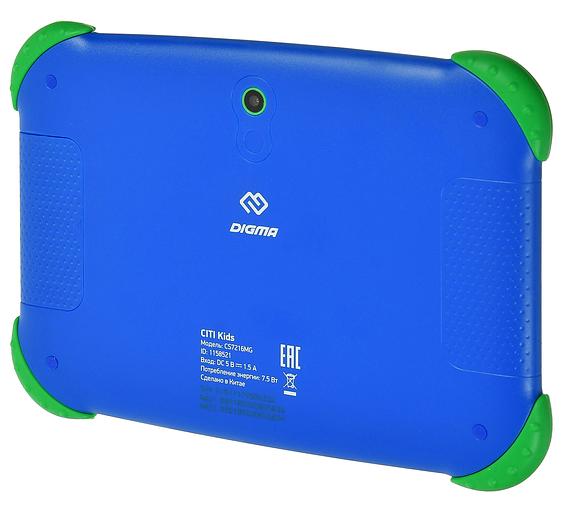 Планшет Digma CITI Kids MT8321 (1.3) 4C RAM2Gb ROM32Gb 7" IPS 1024x600 3G Android 9.0 синий 2Mpix 0.3Mpix BT WiFi Touch microSDHC 64Gb minUSB 2800mAh фото 7