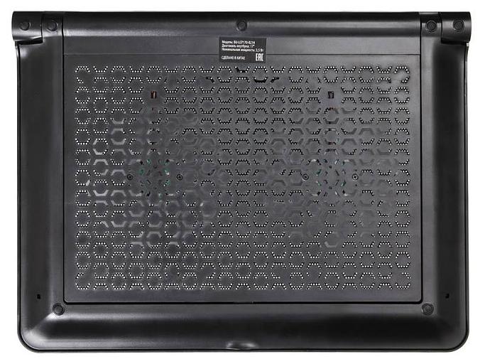 Подставка для ноутбука Buro BU-LCP170-B214 17"398x300x29мм 2xUSB 2x 140ммFAN 926г металлическая сетка/пластик черный фото 2
