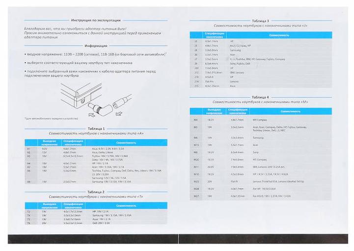 Блок питания Buro BUM-1287M90 автоматический 90W 18.5V-20V 11-connectors от бытовой электросети фото 9