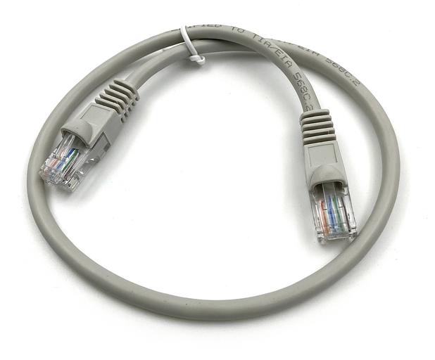 Патч-корд Buro UTP 4 пары cat5E CCA molded 0.5м серый RJ-45 (m)-RJ-45 (m) фото 1