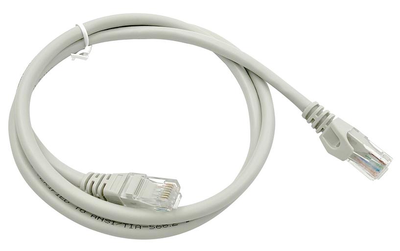 Патч-корд Buro UTP 4 пары cat6 CCA molded 1м серый RJ-45 (m)-RJ-45 (m) фото 3