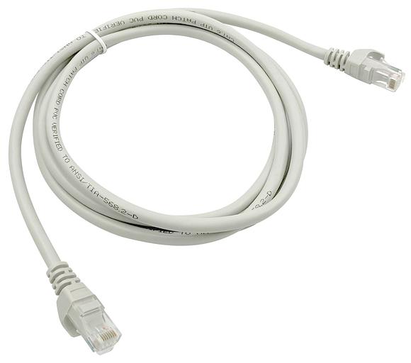 Патч-корд Buro UTP 4 пары cat6 CCA molded 2м серый RJ-45 (m)-RJ-45 (m) фото 3