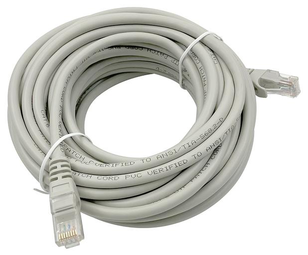 Патч-корд Buro UTP 4 пары cat6 CCA molded 10м серый RJ-45 (m)-RJ-45 (m) фото 3