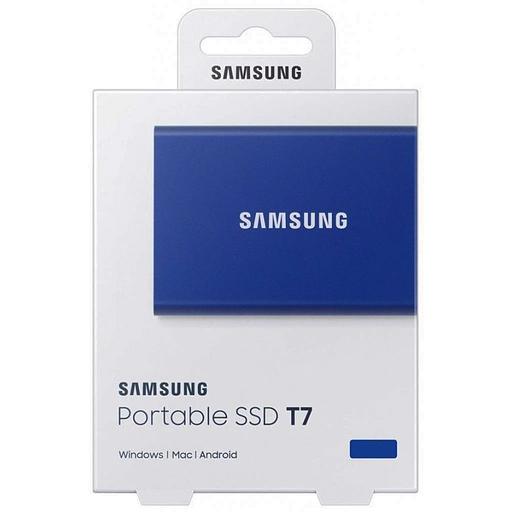 Накопитель SSD Samsung USB-C 2Tb MU-PC2T0H/WW T7 1.8" синий фото 2