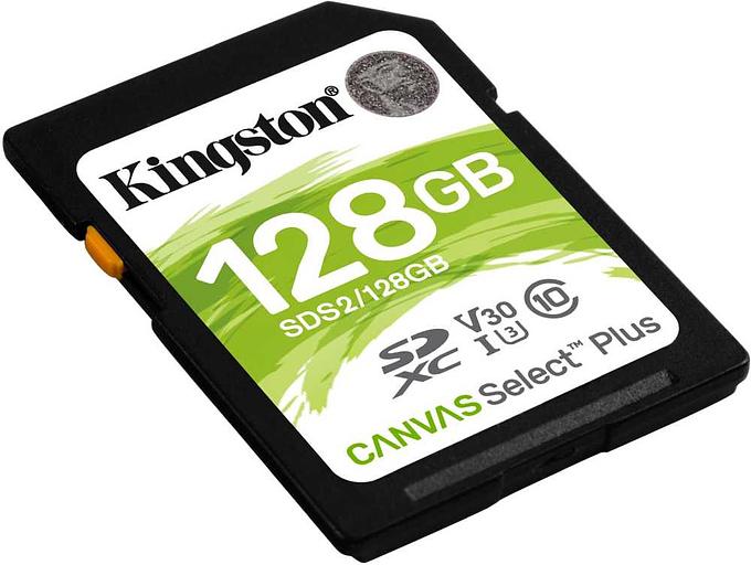 Флеш карта SDXC 128Gb Class10 Kingston SDS2/128GB Canvas Select Plus w/o adapter фото 2