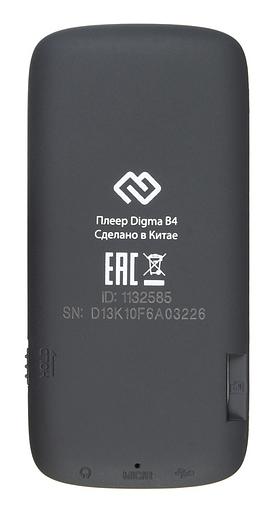 Плеер Hi-Fi Flash Digma B4 8Gb черный/1.8"/FM/microSDHC фото 3