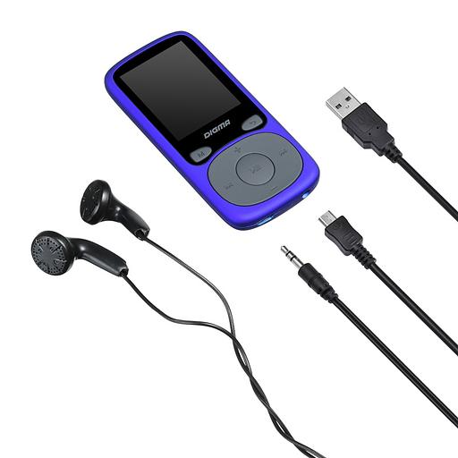 Плеер Hi-Fi Flash Digma B4 8Gb синий/1.8"/FM/microSDHC фото 7