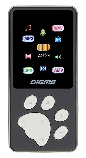 Плеер Hi-Fi Flash Digma S4 8Gb черный/серый/1.8"/FM/microSDHC фото 1
