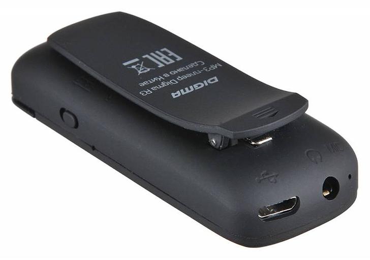 Плеер Flash Digma R3 8Gb черный/0.8"/FM/microSDHC/clip фото 5