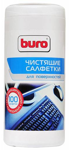 Салфетки Buro BU-Tsurface для поверхностей туба 100шт влажных фото 1