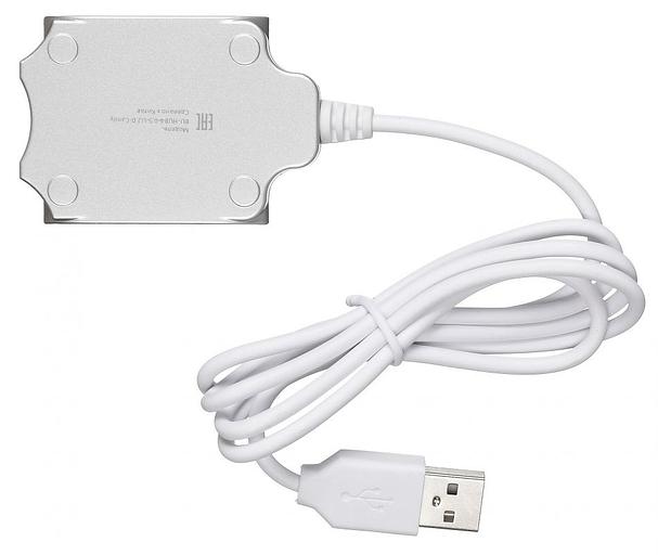 Разветвитель USB 2.0 Buro BU-HUB4-0.5-U2.0-Candy 4порт. серебристый фото 2