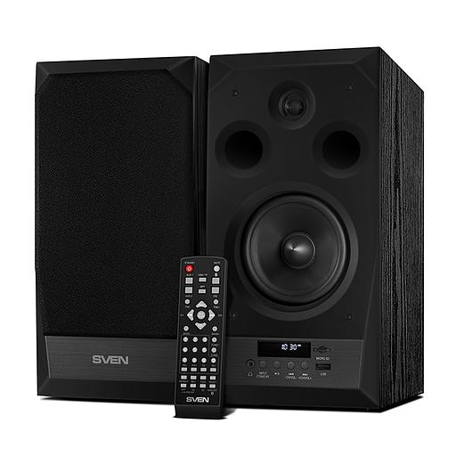 SVEN MC-20, чёрный, акустическая система 2.0, мощность 2x45Вт (RMS), FM-тюнер, USB/microSD, дисплей, пульт ДУ, Bluetooth, Optical SVEN MC-20 (SV-014438) фото 1