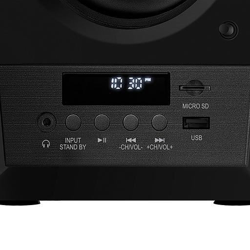 SVEN MC-20, чёрный, акустическая система 2.0, мощность 2x45Вт (RMS), FM-тюнер, USB/microSD, дисплей, пульт ДУ, Bluetooth, Optical SVEN MC-20 (SV-014438) фото 6