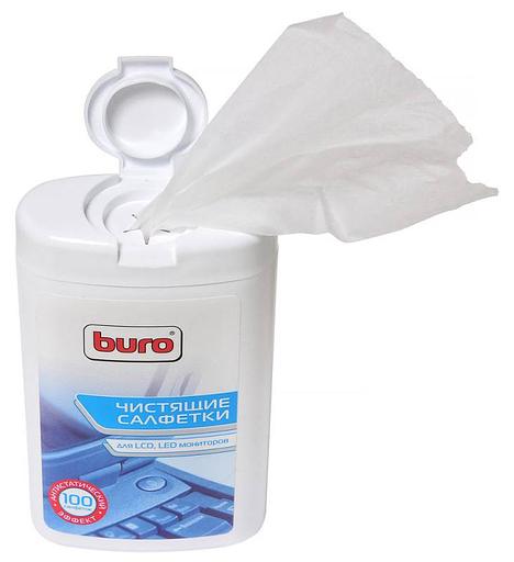 Салфетки Buro BU-tft для экранов ЖК мониторов туба 100шт влажных фото 2