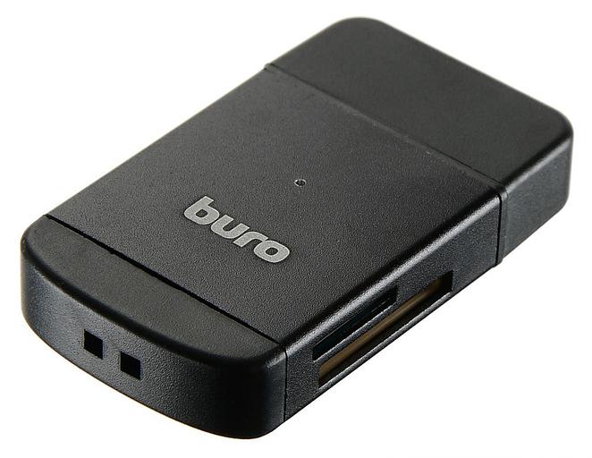 Устройство чтения карт памяти USB2.0 Buro BU-CR-3103 черный фото 6