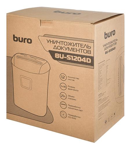 Шредер Buro Office BU-S1204D (секр.P-4) фрагменты 12лист. 21лтр. пл.карты CD фото 9