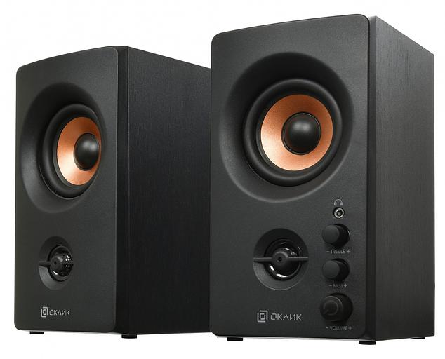 Колонки Оклик OK-164 2.0 черный 30Вт фото 2