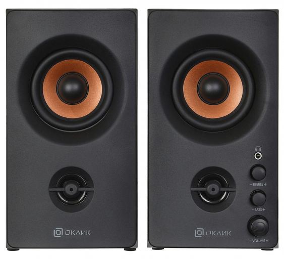 Колонки Оклик OK-164 2.0 черный 30Вт фото 3