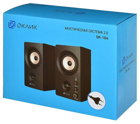 Колонки Оклик OK-164 2.0 черный 30Вт фото 6