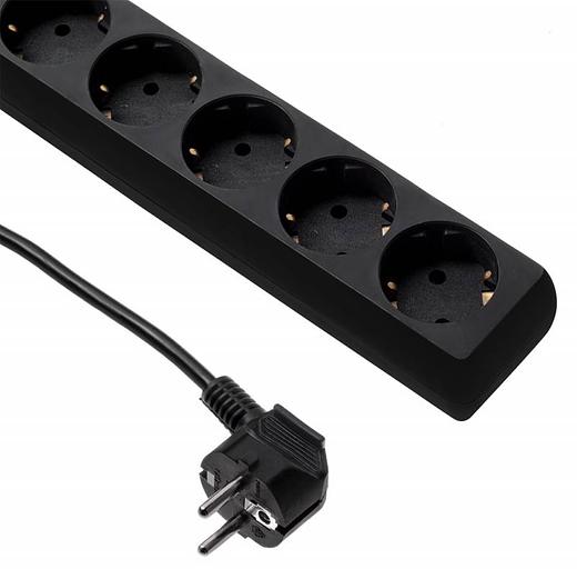 Сетевой фильтр Buro 600SH-16-3-B 3м (6 розеток) черный (коробка) фото 3