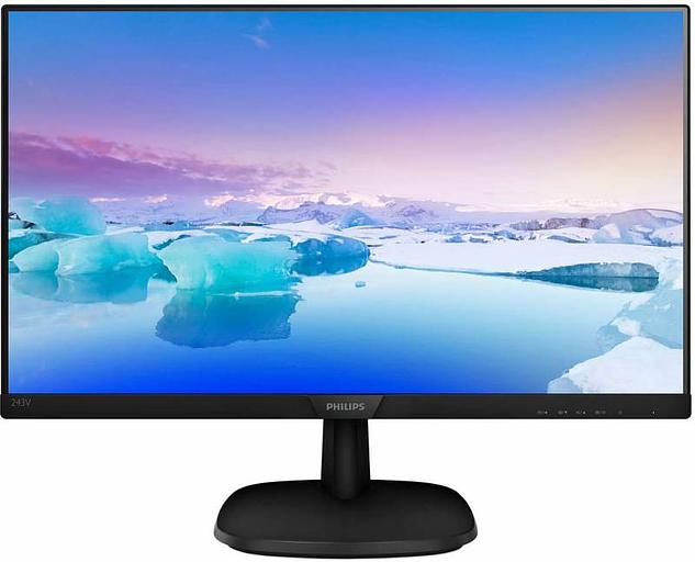 Монитор Philips 23.8" 243V7QDSB (00/01) черный IPS LED 16:9 DVI HDMI матовая 250cd 1920x1080 D-Sub FHD 3.5кг фото 2