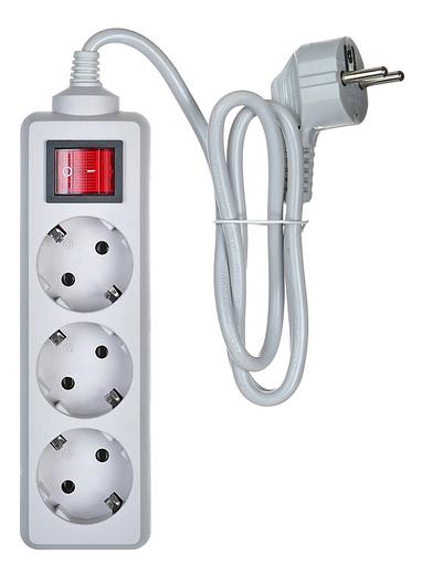 Сетевой фильтр Buro 300SL-1-G 1м (3 розетки) серый (пакет ПЭ) фото 2