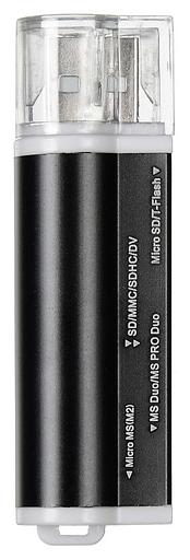 Устройство чтения карт памяти USB2.0 Buro BU-CR-3101 черный фото 2