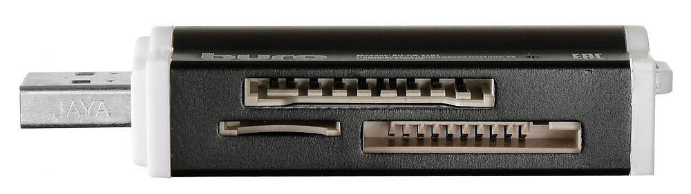 Устройство чтения карт памяти USB2.0 Buro BU-CR-3101 черный фото 4