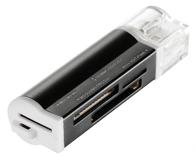 Устройство чтения карт памяти USB2.0 Buro BU-CR-3101 черный фото 6
