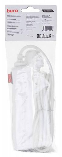 Сетевой удлинитель Buro BU-PS3.3/W 3м (3 розетки) белый (пакет ПЭ) фото 5