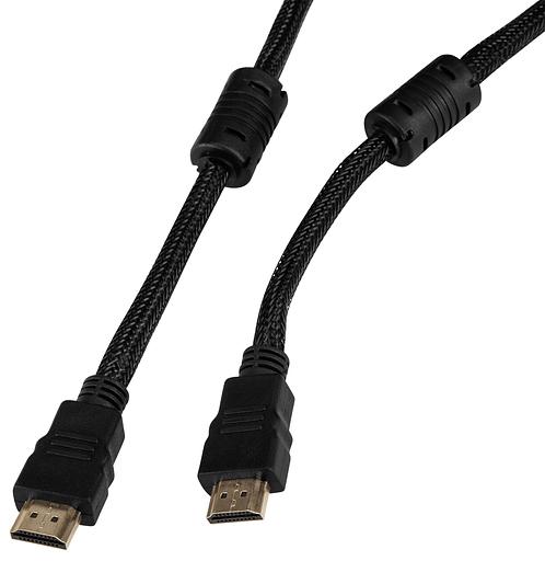 Кабель аудио-видео Buro HDMI (m)/HDMI (m) 3м. феррит.кольца Позолоченные контакты черный (HDMI-V1.4-3MC) фото 2