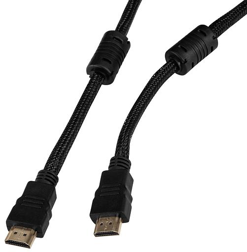 Кабель аудио-видео Buro HDMI (m)/HDMI (m) 5м. феррит.кольца Позолоченные контакты черный (HDMI-V1.4-5MC) фото 2