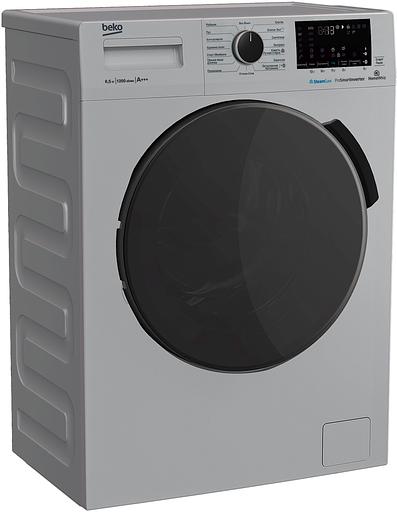 Стиральная машина Beko WSPE6H616S класс: A загр.фронтальная макс.:6.5кг серебристый фото 1