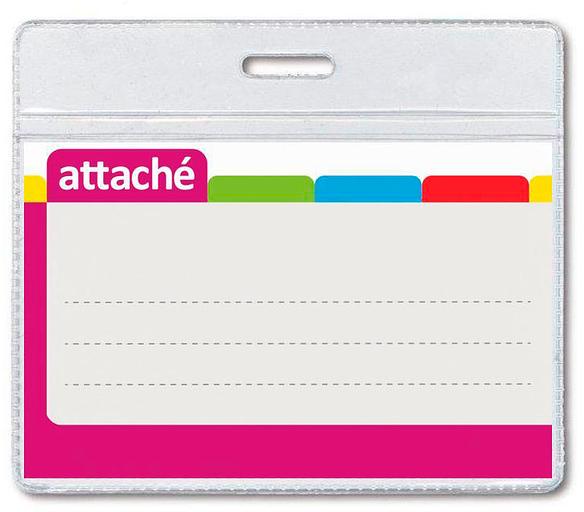 Бейдж 226524 93х78мм пластик (упак.:50шт) фото 1