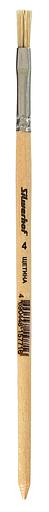 Кисть Silwerhof 983049 оформит. щетина плоск. №4 дерев.лакир.ручка фото 1